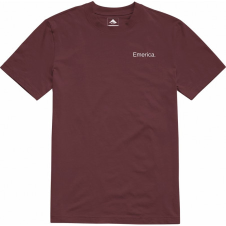 Emerica - Tee Shirt - Lockup Homme Bordeaux